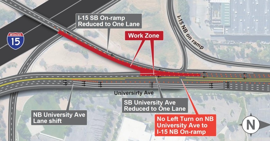 University Avenue interchange construction to begin Thursday